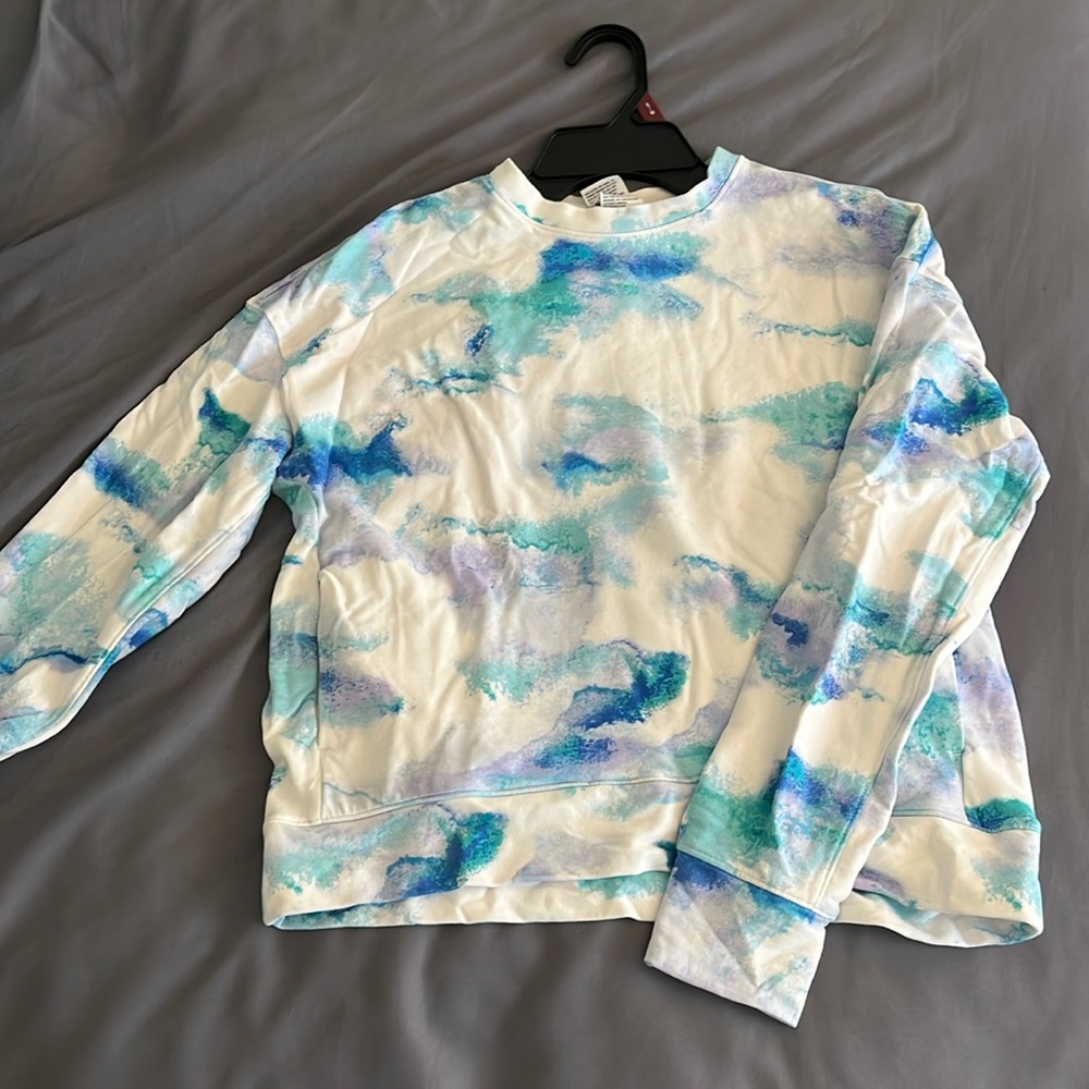 All in Motion Blue and White Long Sleeve Tee